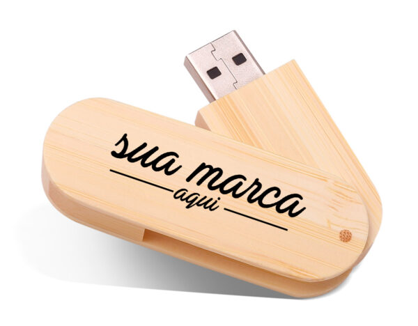 Pen Drive Personalizado Bambu - Image 3